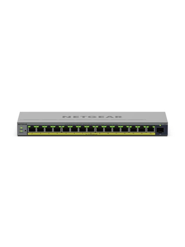 NETGEAR GS116EPP - 16-porttinen Gigabit Ethernet PoE+ -kytkin, Harmaa