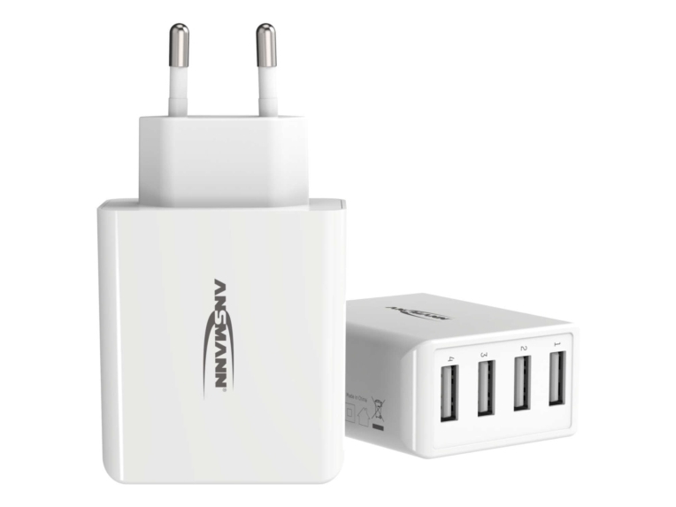 ANSMANN HOME CHARGER HC430 USB- LADER / NETDEL 4 USB-PORTE