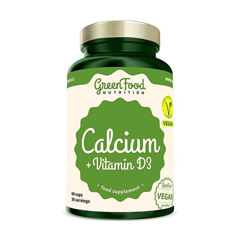 Greenfood Nutrizione Calcio + Vitamina D3 60 Capsule — Integratore