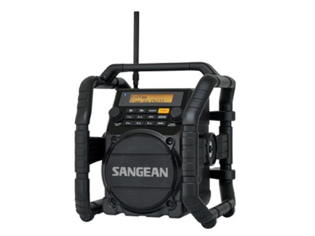 Sangean U-5 DBT työmaaradio, musta