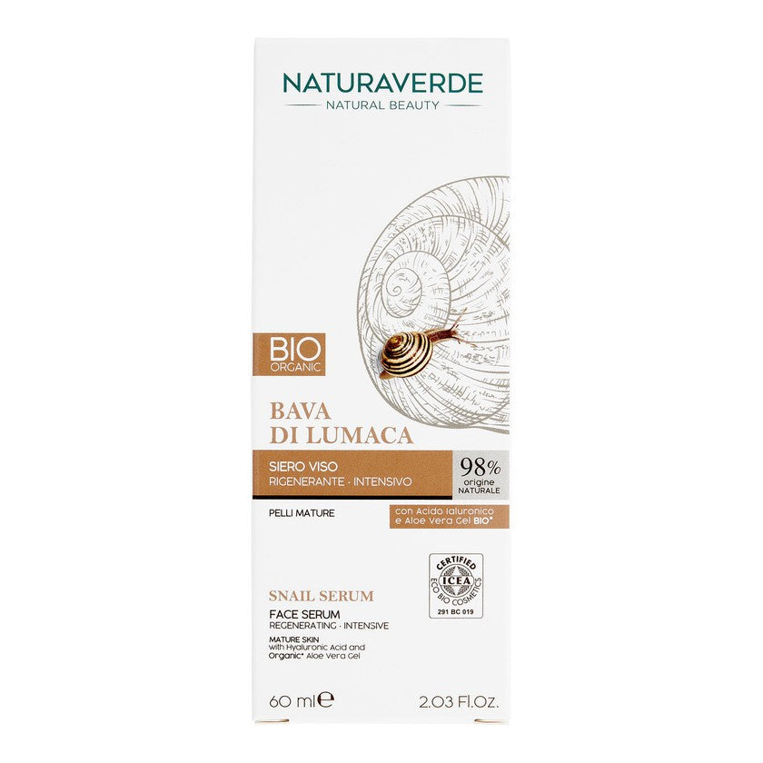 Naturaverde Bio Kasvojen Tehokas Uudistava Seerumi Etanaseerumilla 60 ml
