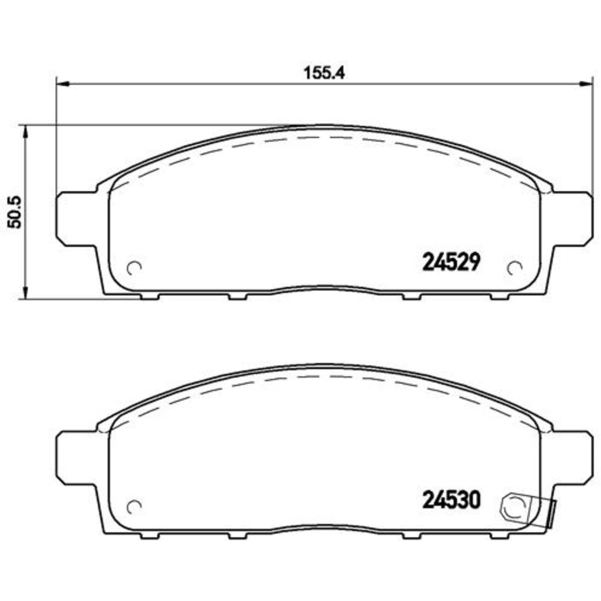 Jarrupalat, levyjarru BREMBO P 54 038
