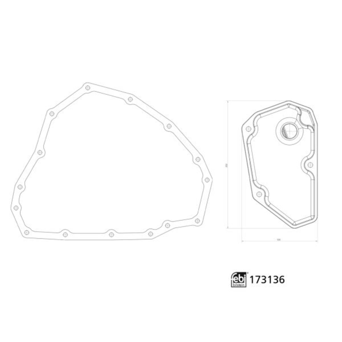 Hydrauliikkasuodatinsarja, automaattivaihteisto FEBI BILSTEIN 173136