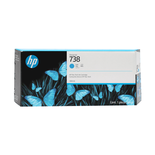 HP HP 738 Mustepatruuna syaani 676M6A Vastaa: N/A