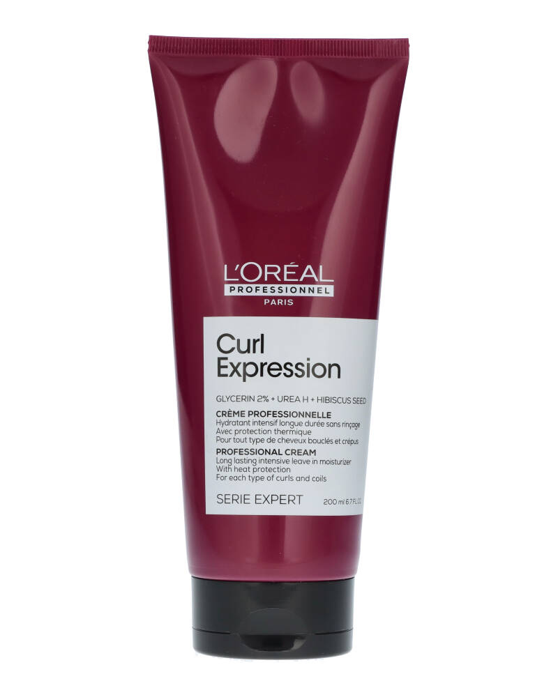 L`Oreal Professionnel Expert Series Curl Expression Leave-in Moisturizer, kiharat/laineiset hiukset, 200ml