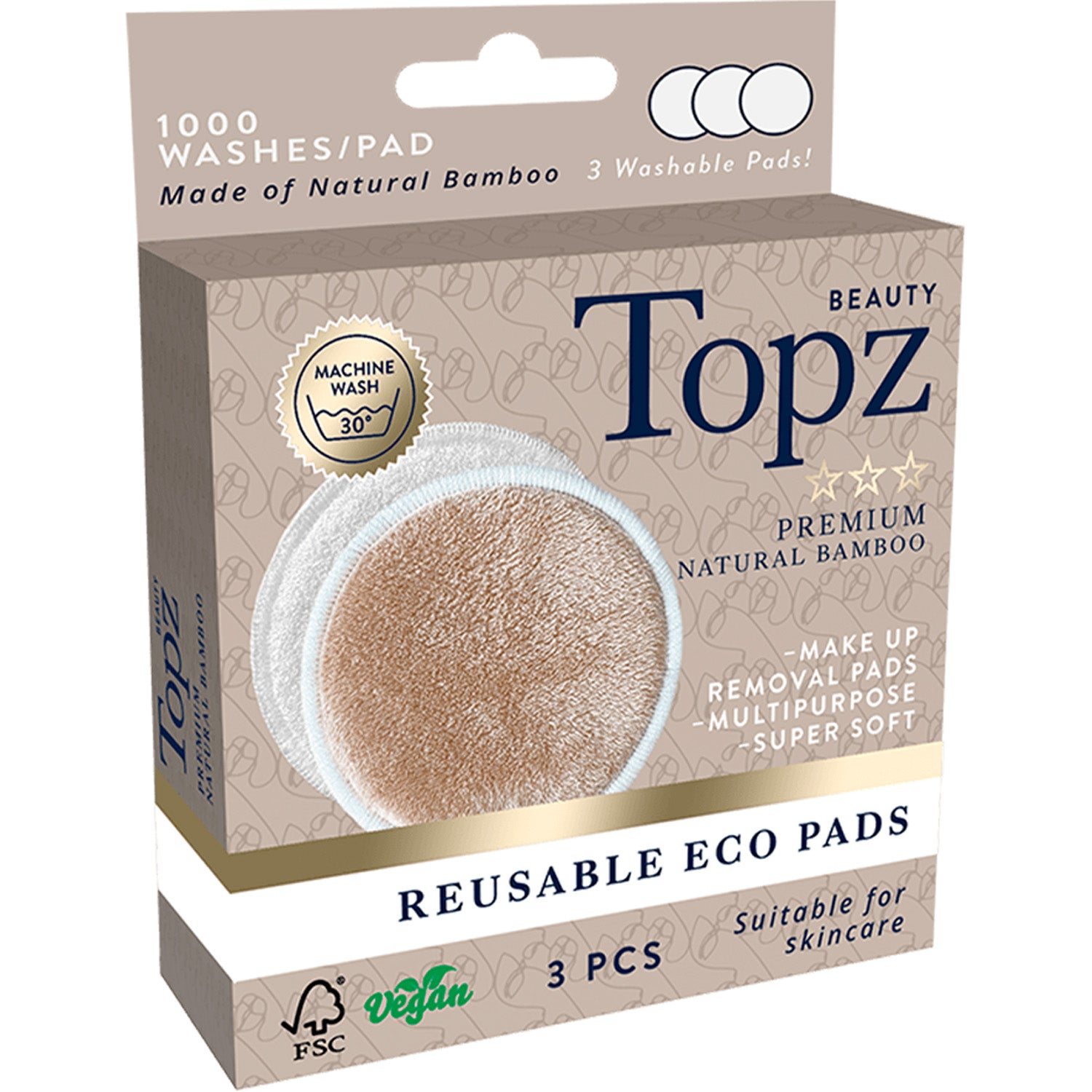Topz Premium Reuseable Eco Pads 3 pcs
