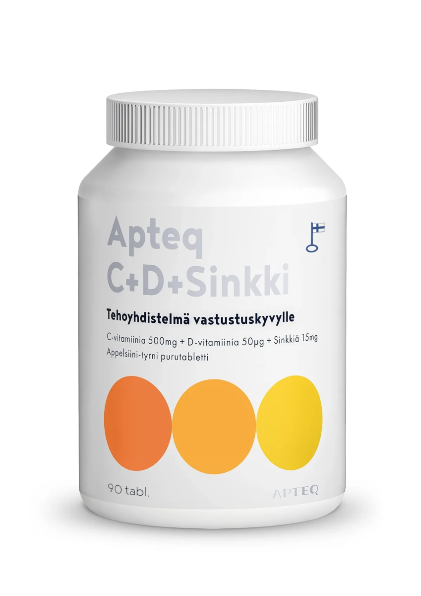 Apteq C+D+Sinkki 90 tabl