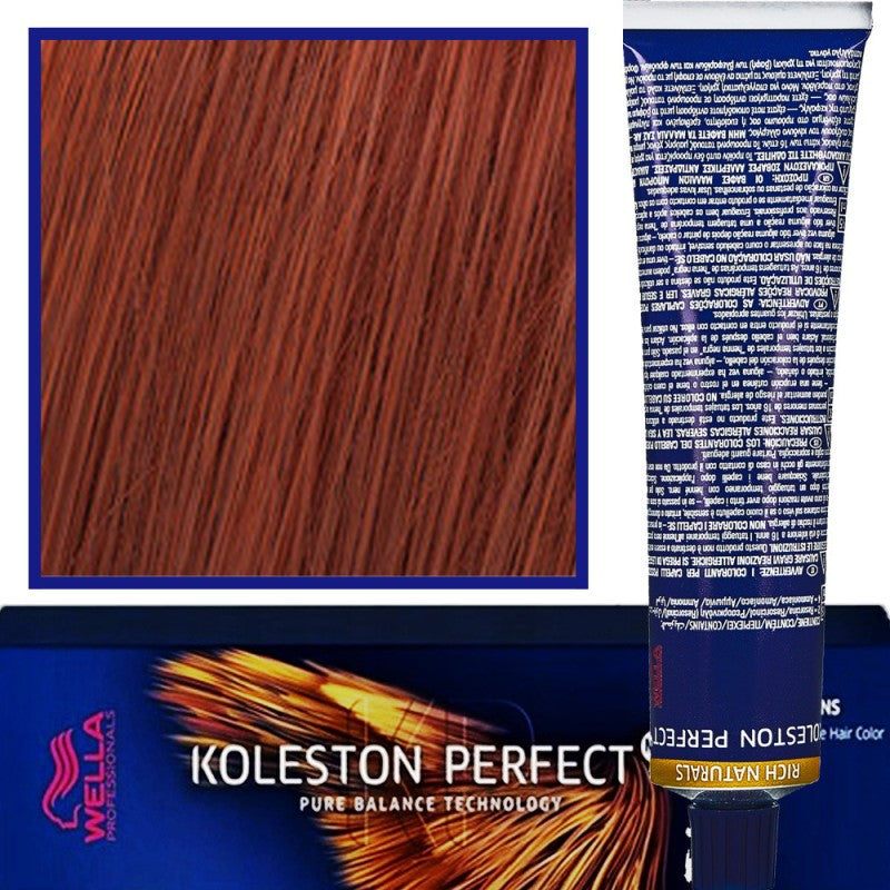 Wella Koleston Perfect Me ammattimainen hiusväri 60ml 7/43 Red Gold Medium Blonde