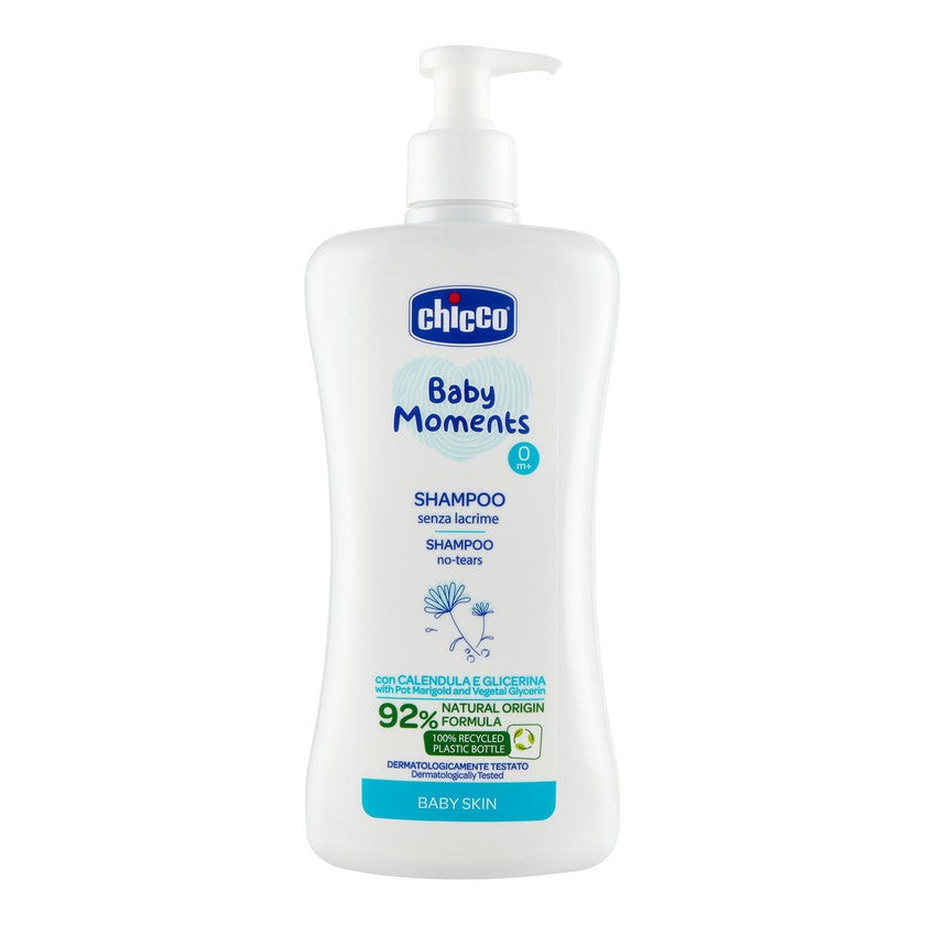 Chicco Baby Moments Shampoo Kamomillalla ja Glyceriinillä 500 Ml