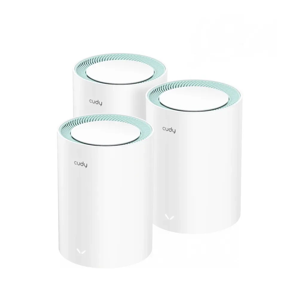 Cudy M1300 -mesh WiFi -järjestelmä, Wi-Fi 5, AC1200, Dual-band, 3 kpl, valkoinen