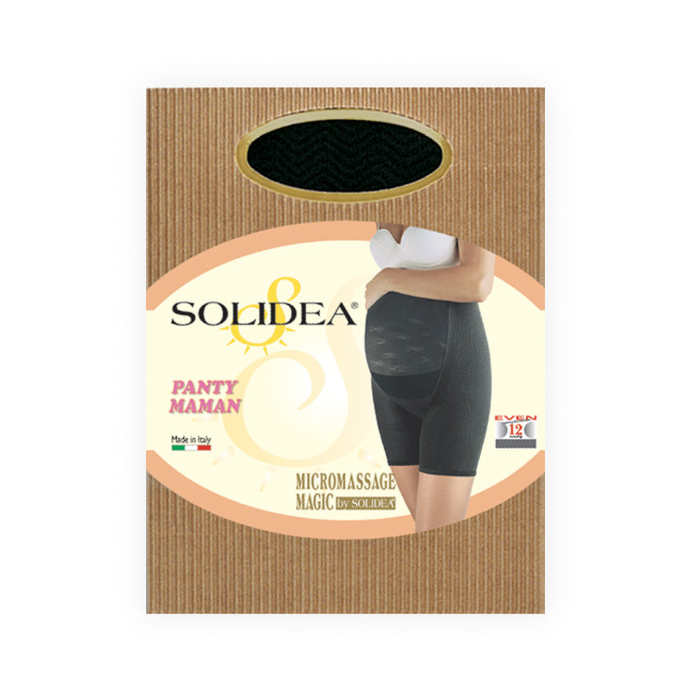 Solidea Panty Maman Elastic Sheath -mallinnus kompressiosukka 12 mmHg musta 3 ml