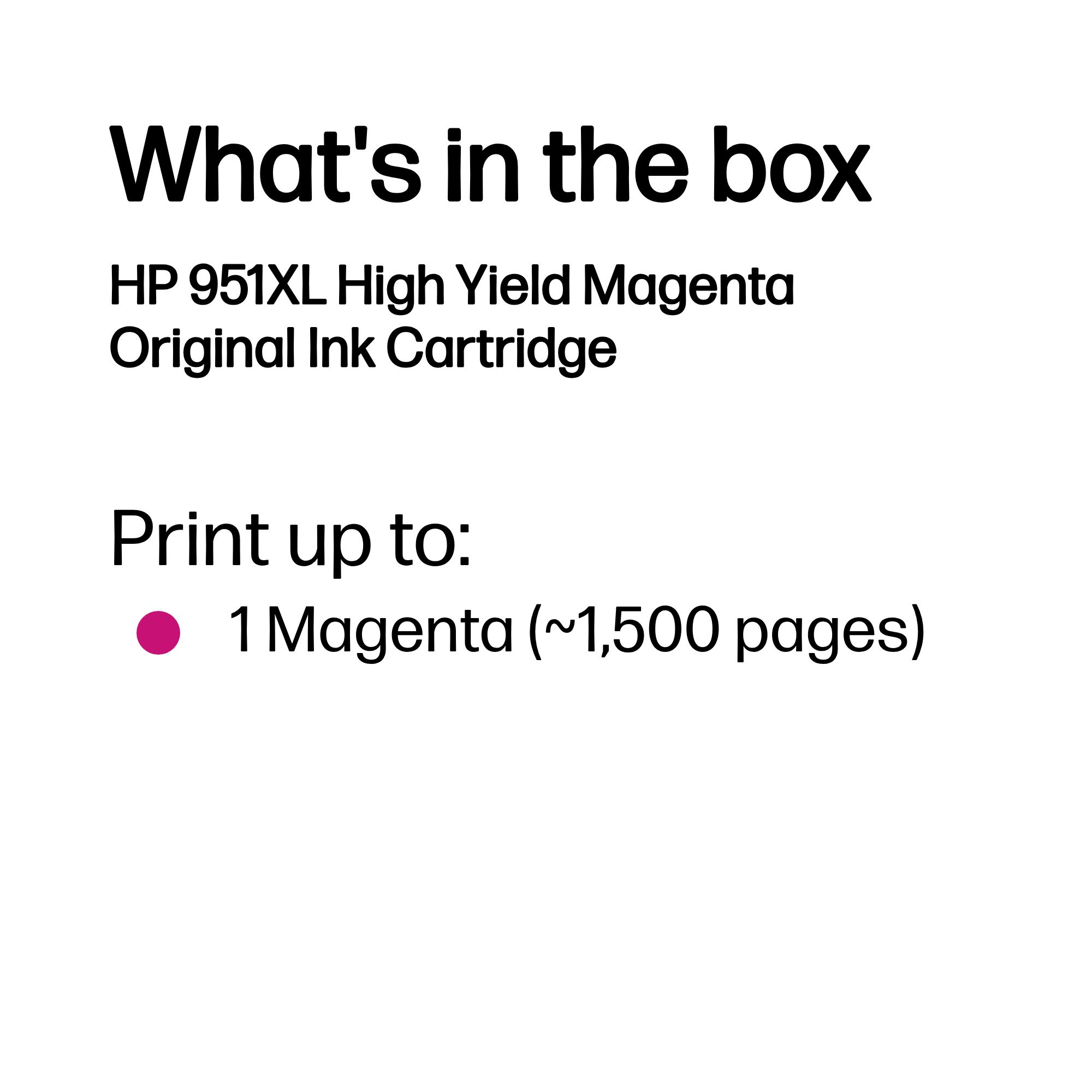 HP 951XL-mustekasetti, 17 ml, magenta