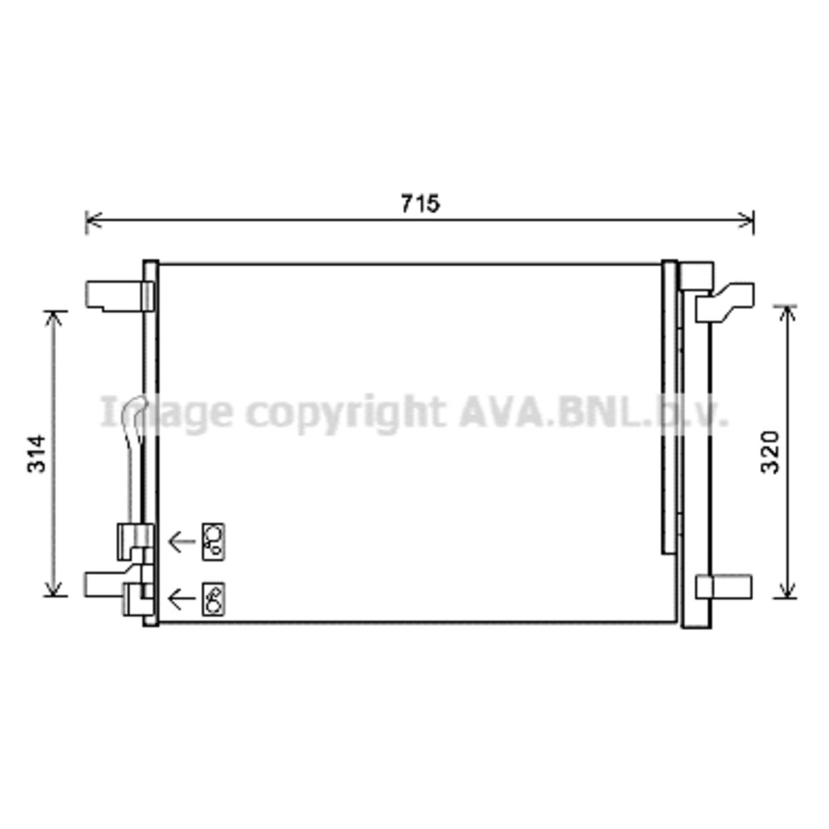 Lauhdutin, ilmastointilaite AVA COOLING SYSTEMS VNA5335D