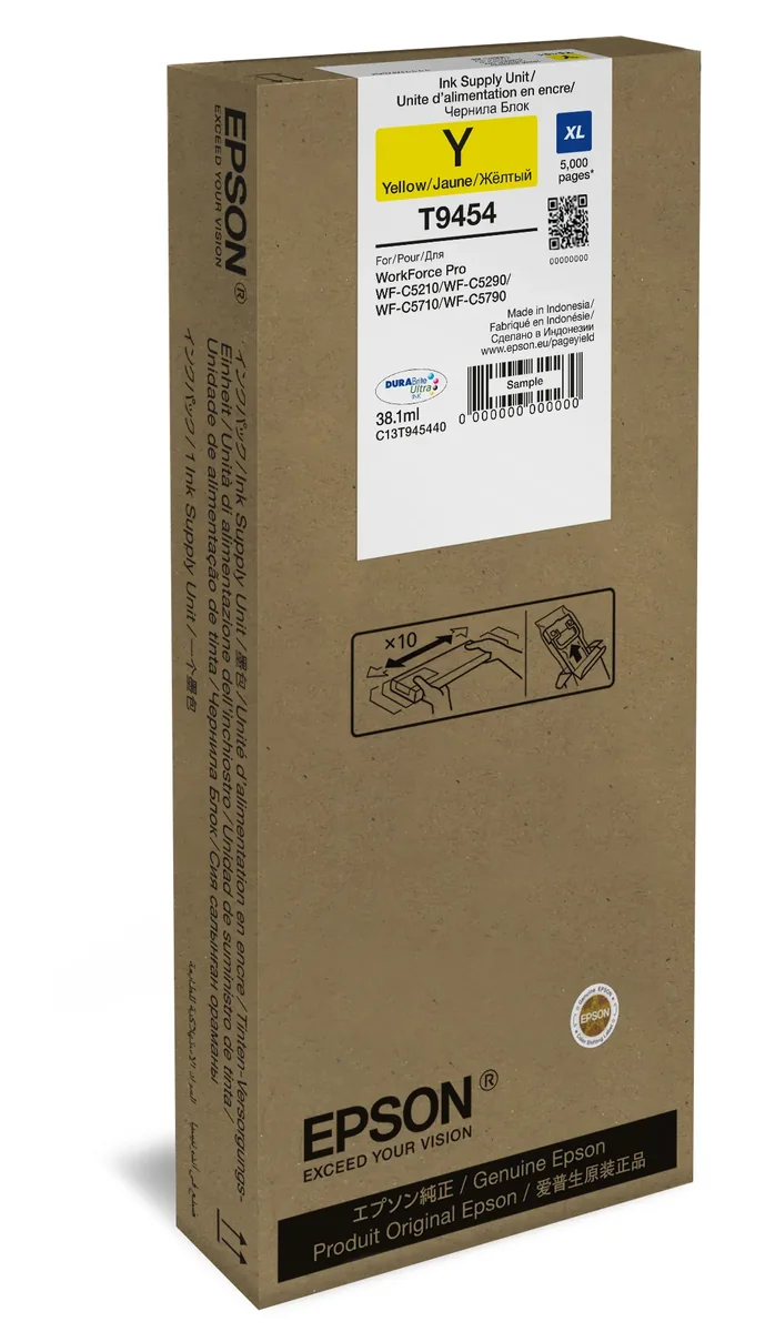 Epson T94 XL-mustekasetti, 38.1 ml, keltainen