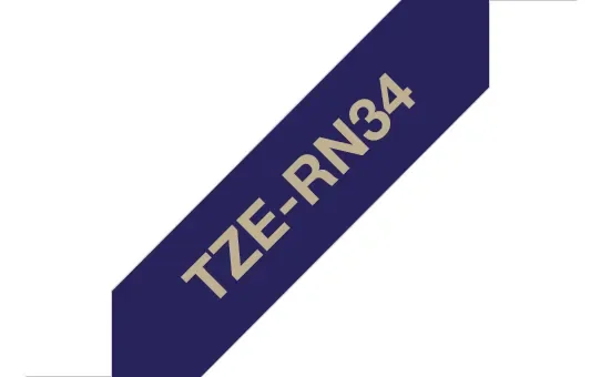 Brother Tape Kangas 12mm Tze-rn34 Kulta/tummansininen