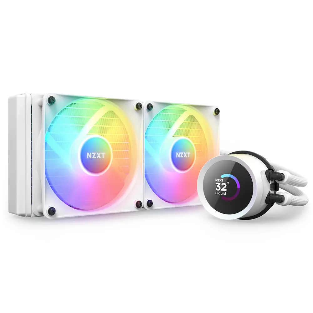 NZXT Kraken 240 White RGB - CPU Vesijäähdytys - Max 31 dBA