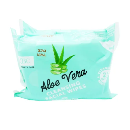 XBC Aloe Vera puhdistava kasvopyyhe - 2x25 kpl