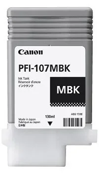 Canon PFI-107 MBK-mustesäiliö, 130 ml, mattamusta