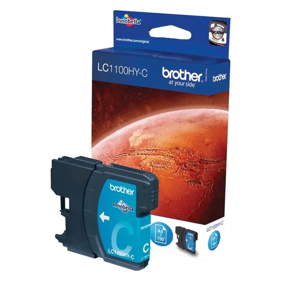 Brother LC1100HYC Korkea kapasiteetti-mustekasetti, syaani