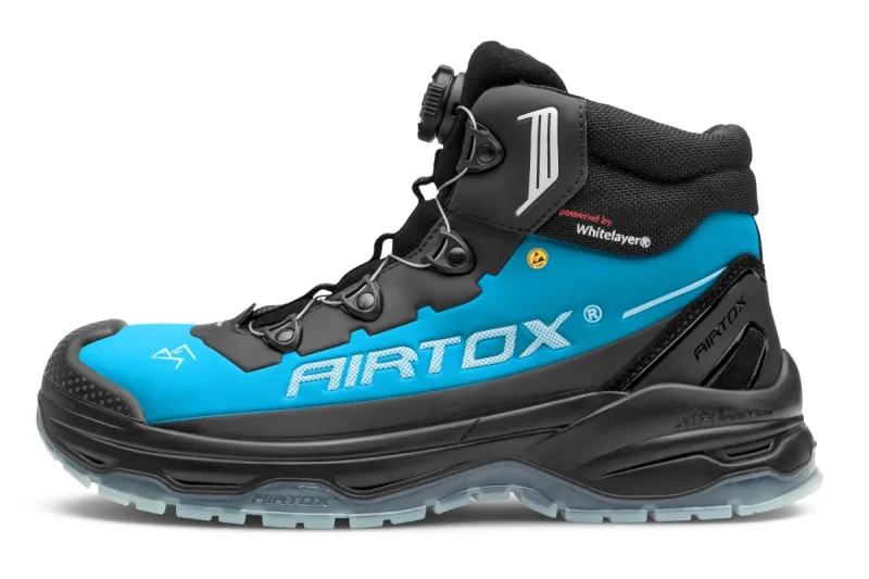 AIRTOX TX66 turvajalkine,TransAm, Whitelayer naulaanastumissuoja, PRO smart lacing, TPU-pohja, Musta/sininen - Koko 42