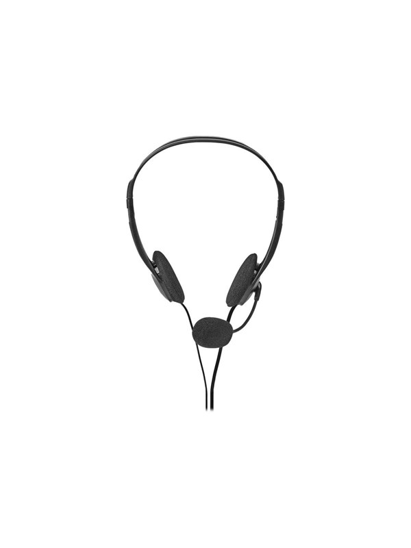 Nedis PC-headset | On-Ear-Kuulokkeet | Stereo | 2x 3.5 mm | Taitettava mikrofoni | Musta