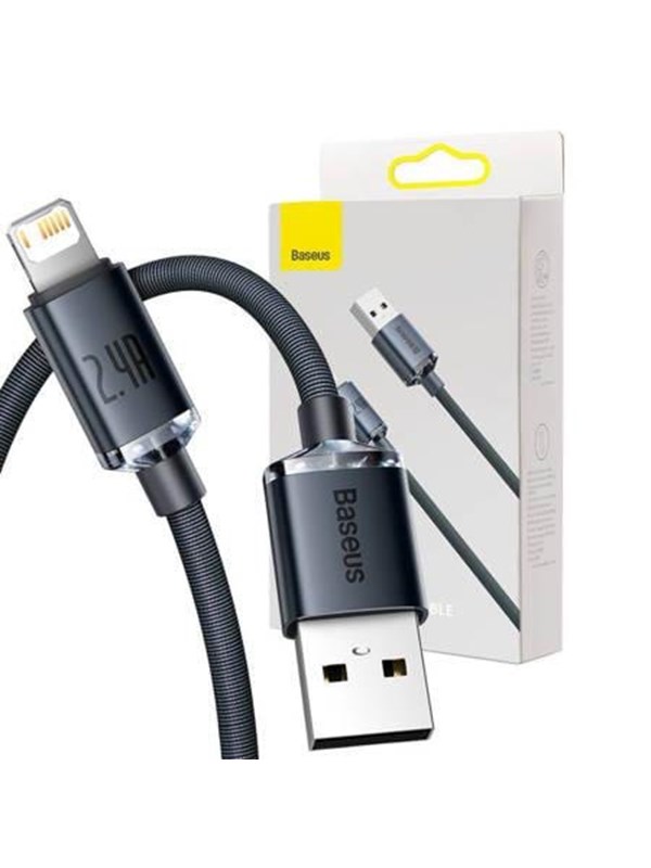 Baseus Crystal Shine cable USB to Lightning 2.4A 2m (black)