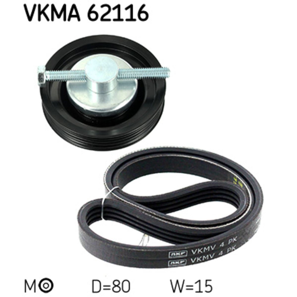 Moniurahihnasarja SKF VKMA 62116