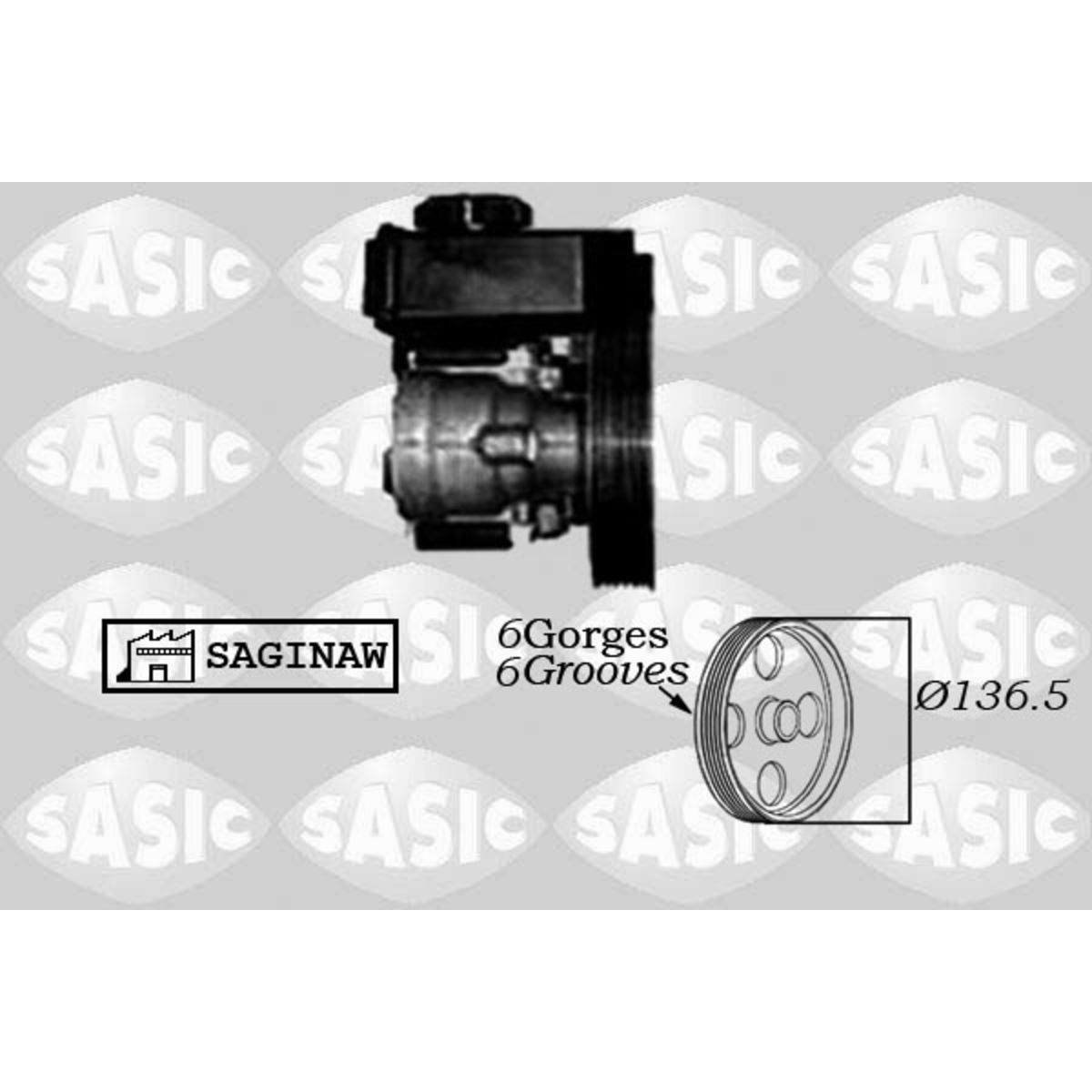 Ohjaustehostimen pumppu SASIC 7070007