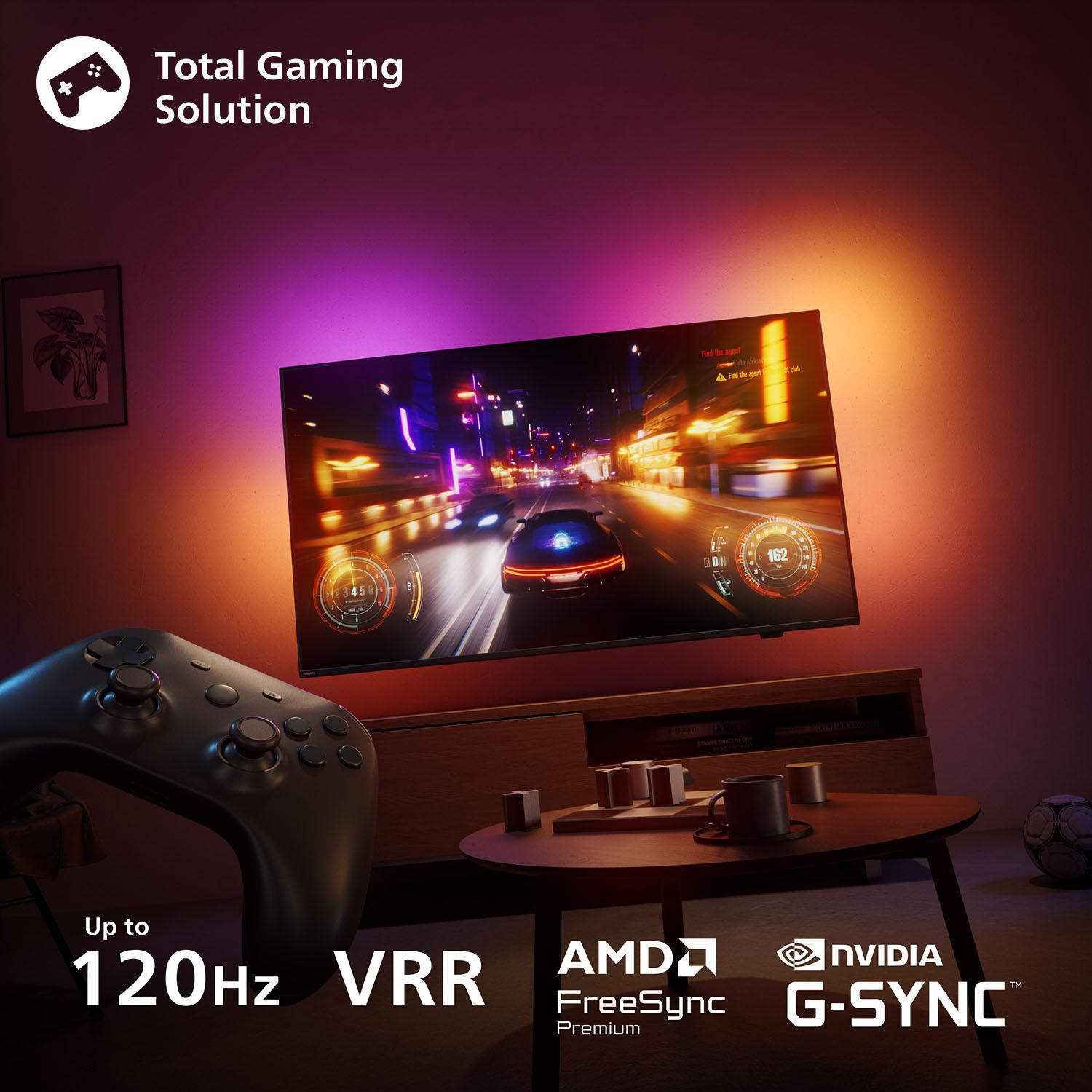Philips Ambilight 48OLED760/12, 121,9 cm (48), 3840 x 2160 pikseliä, OLED, Älytelevisio, Wi-Fi, Harmaa