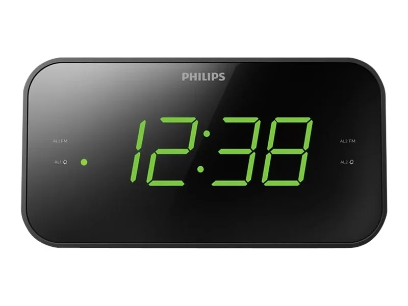 Philips TAR3306/12, Digitaalinen herätyskello, Suorakulmio, Musta, FM, 87,5 - 108 MHz, Kiina