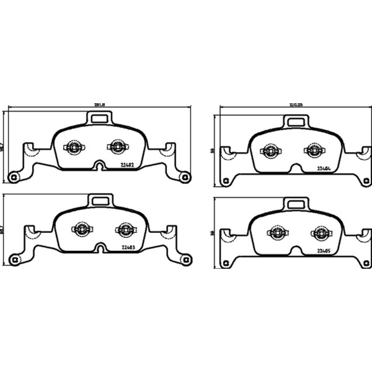 Jarrupalat, levyjarru BREMBO P 85 164
