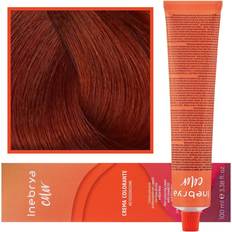 Inebrya Color hiusten värjäysvoide 100ml 7/44 | Intensiivinen kupariblondi