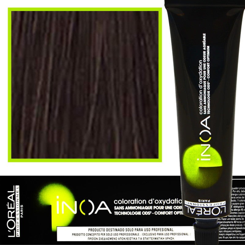 Hiusväri L'Oréal Inoa 60 Ml 5.18 Vaalea tuhkanmokkaruskea