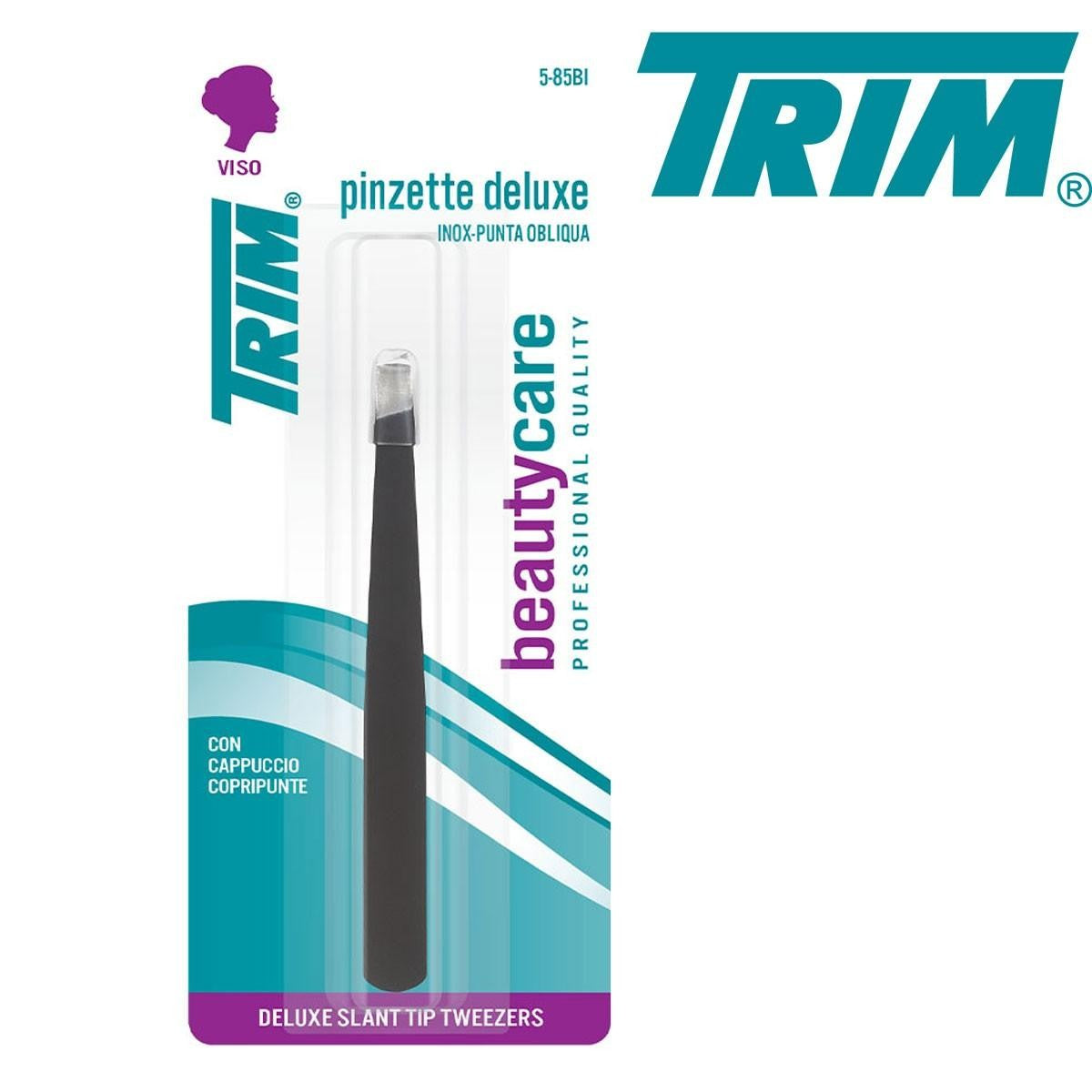 Trim deluxe ruostumattomasta teräksestä pinsetit vino kärki