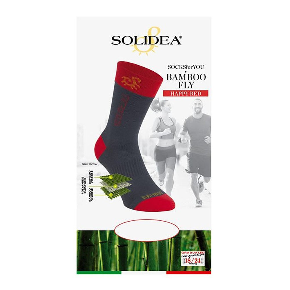 Solidea Sukat For You Bamboo Fly Happy Red Compression 18 24mmhg Tummansininen 4XL