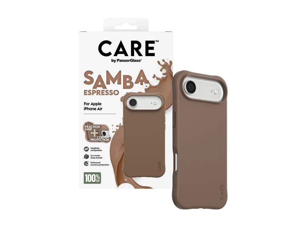 CARE by PanzerGlass Fashionable Case Samba Espresso w. MagSafe iPhone Air