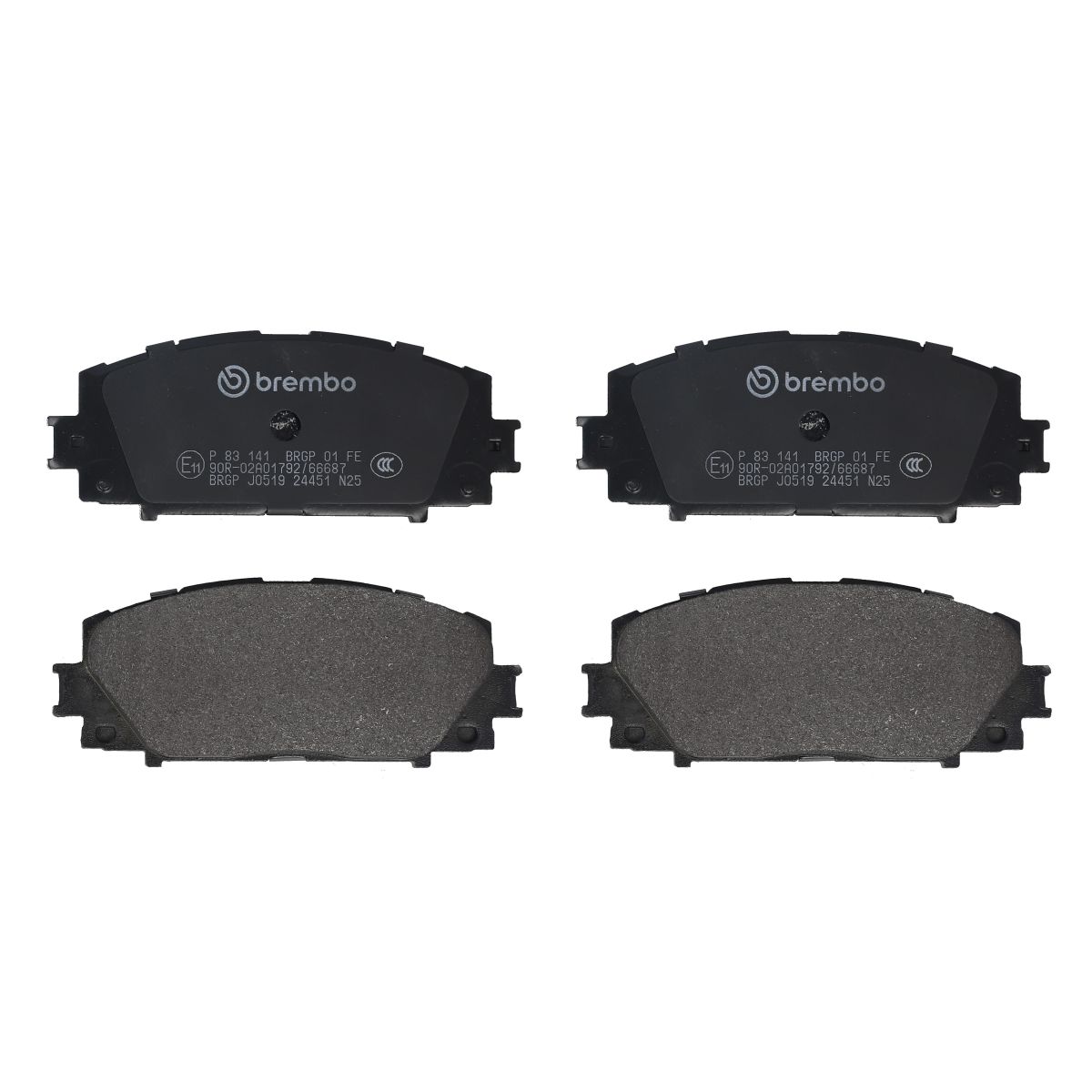 Jarrupalat, levyjarru BREMBO P 83 141