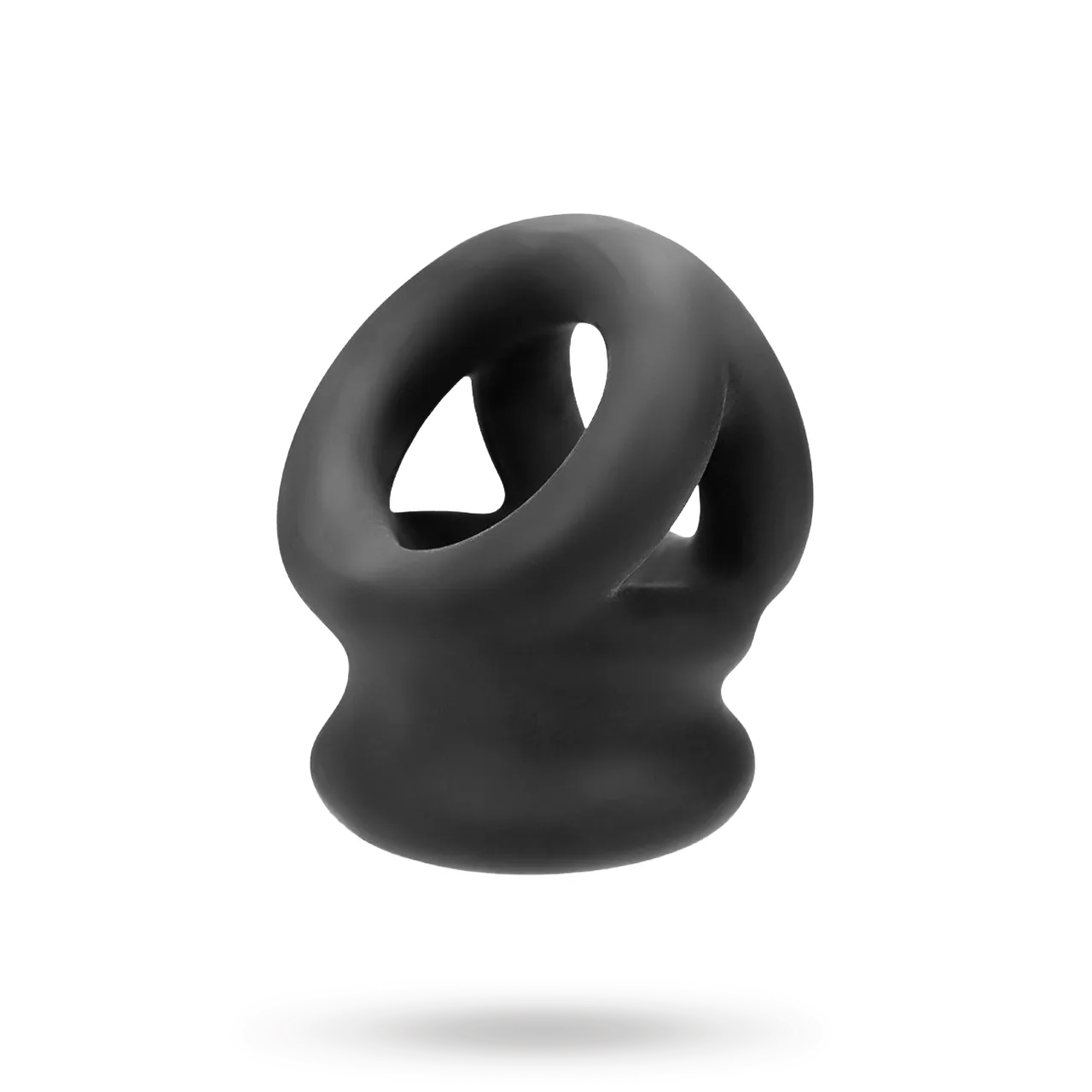 Oxballs Tri-Squeeze Ballstretching Sling Black Penis- ja kivesrenkaat