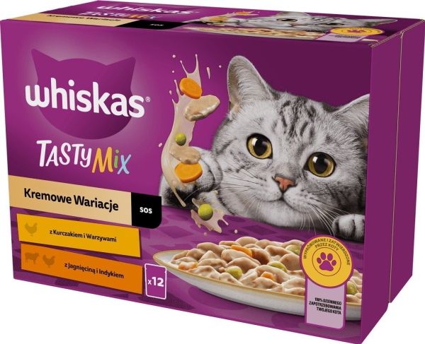 Whiskas Whiskas Whiskas kastikepussi TM Ind/Jag/Cure 12x85g