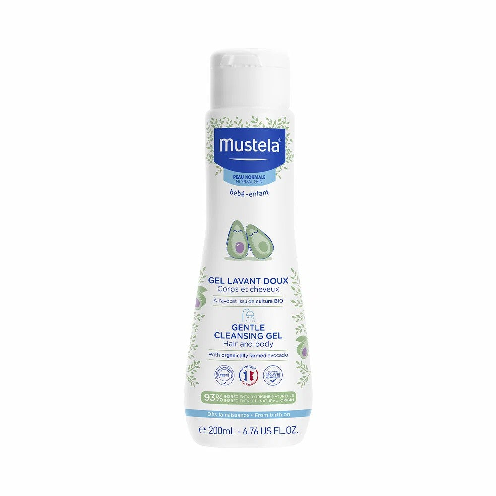 Hellävarainen puhdistusgeeli lapsille vartalolle ja hiuksille (Hengettävä Clean yksittäinen geeli) 200 ml