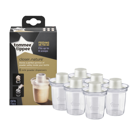 Tommee Tippee Closer To Nature Korvikkeen Jauheannostelijat – 6 kpl