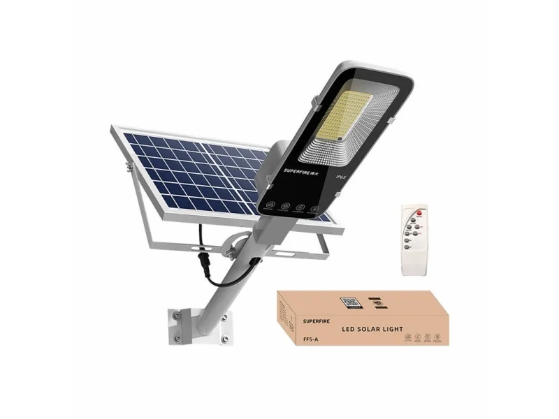 Superfire aurinkolamppu Superfire FF5-A, 63W, 500lm, 5000mAh - Plug-in, aurinkolamppu