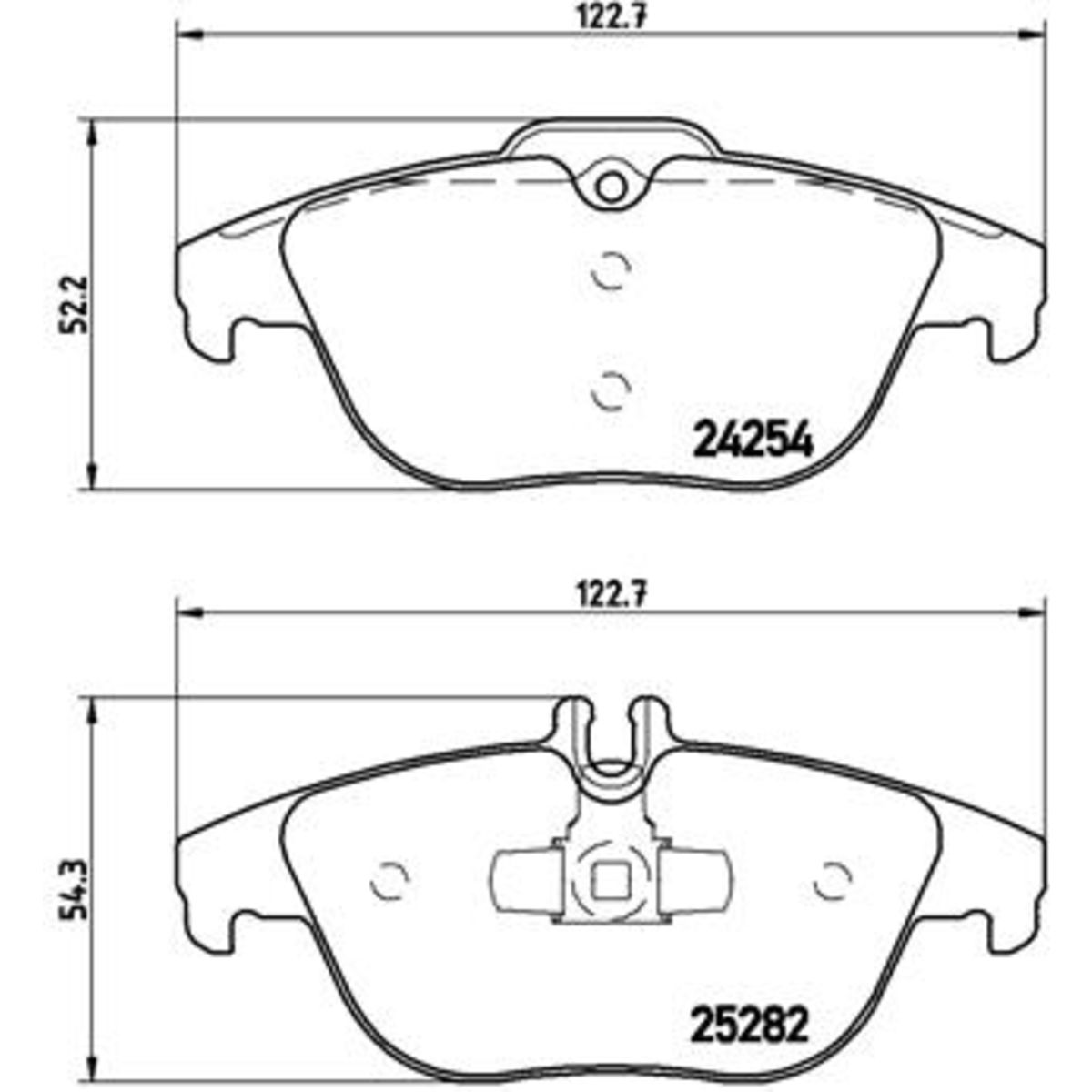 Jarrupalat, levyjarru BREMBO P 50 104