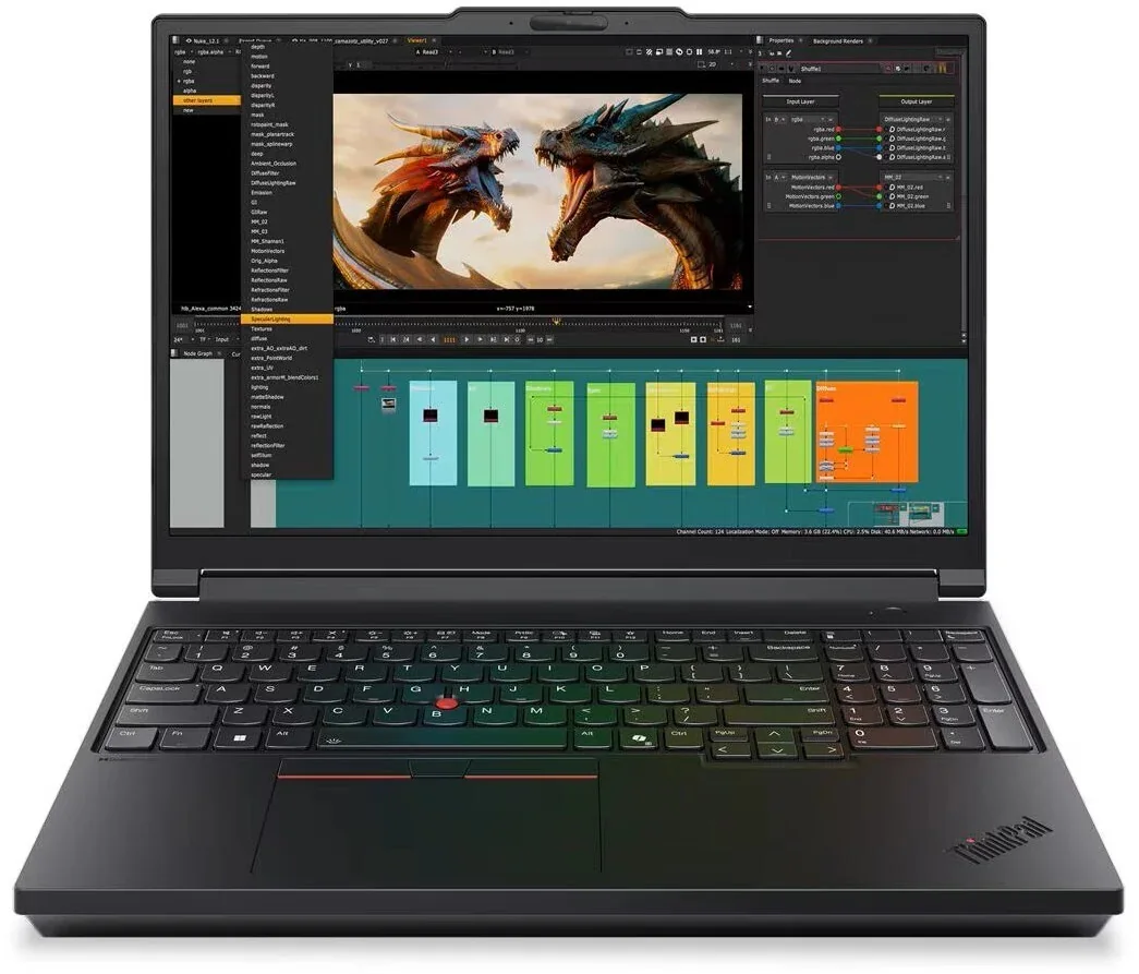Lenovo ThinkPad P16 Gen 3 21RQ – AI-työasema – Intel Core Ultra 7 – 255HX / jopa 5,2 GHz - Windows 11 Pro - RTX PRO 2000 Blackwell - 32 GB RAM - 1 TB SSD TCG Opal Encryption 2, NVMe, Performance - 16 IPS 1920 x 1200 - 2,5 Gigabit Ethernet - Wi-Fi 7, Bluetooth - 5G-päivitettävissä - musta - näppäimis