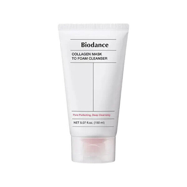 Puhdistusvaahto Biodance Collagen Mask To Foam 2-in-1, hellävarainen syväpuhdistus, kaikille ihotyypeille