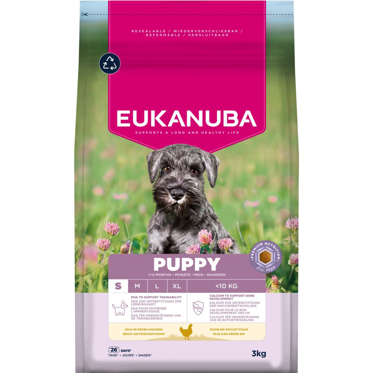 Eukanuba Puppy Small Breed Tuore Kana 3kg