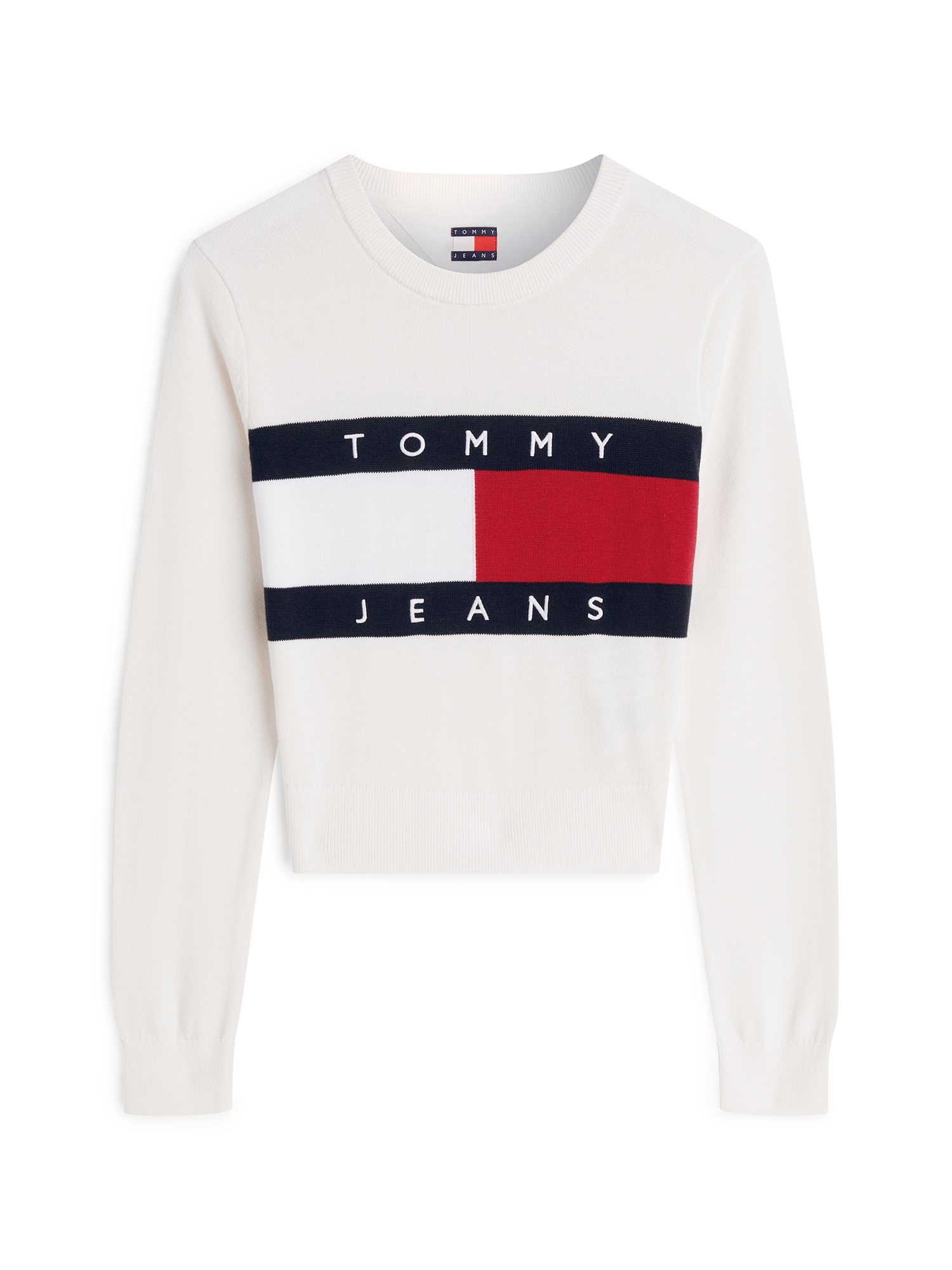 Tommy Jeans Neulepaita laivastonsininen / kirkaanpunainen / valkoinen