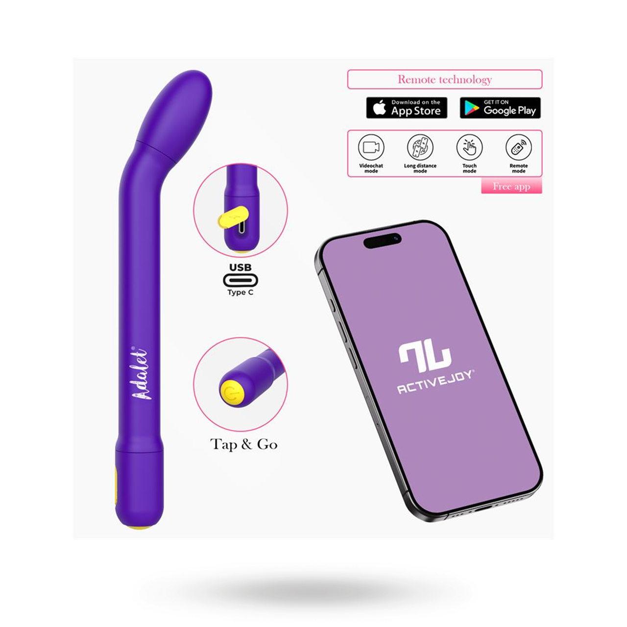 Gently G-Spot Vibrator With App G-piste vibraattori