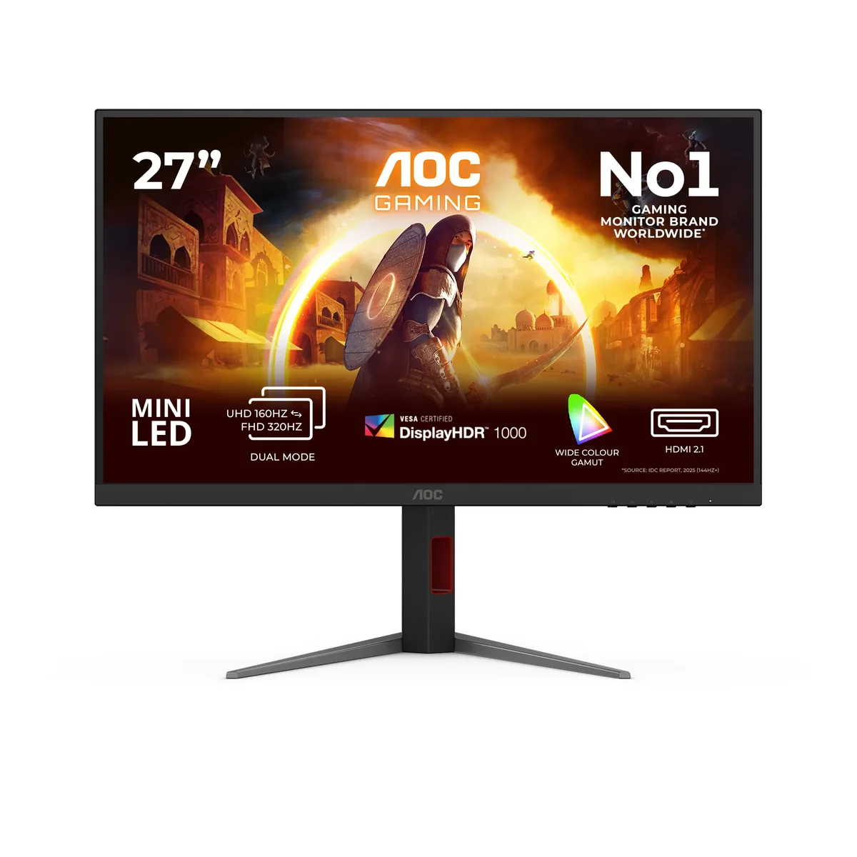 27" AOC U27G4XM - 3840x2160 (UHD) - 160Hz - Mini LED