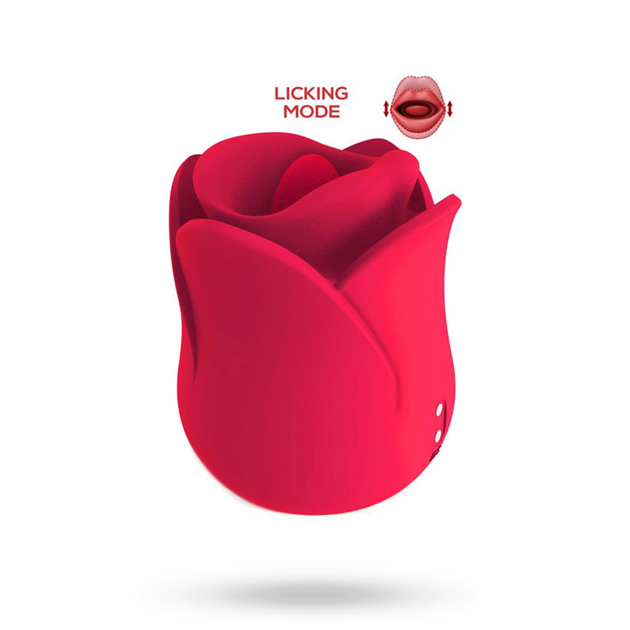 Meryl Rose Shaped Vibe Stimulator With Tongue Klitoris stimulaattori